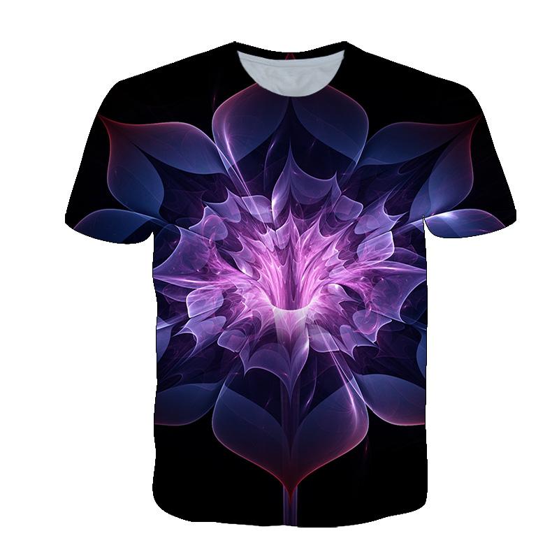 Fashion Men's T-shirts With Abstract Three-dimensional Graphic T Shirts Summer Casual Breathable T-shirts with Short Sleeves Top
