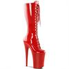 Fashion Super Sexy Patent Leather High Heel Boots for Women 26cm Mid-calf Modern Stiletto Pole Shoes Thigh High Boots  Platform Shoes