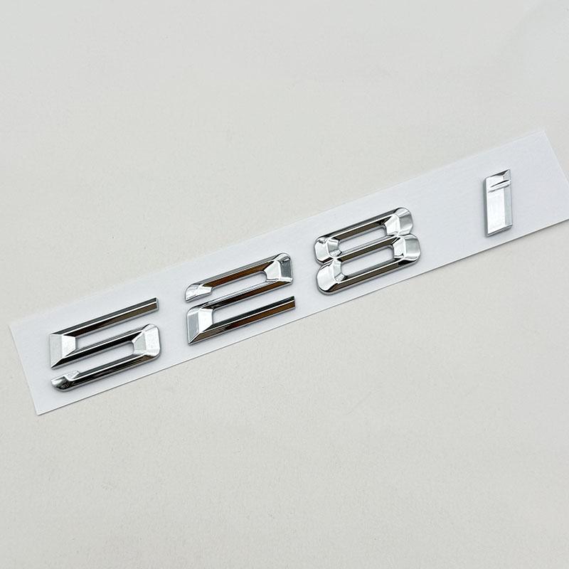 3D ABS Car Letters Logo 520i 528i 530i 535i Badge Sticker Rear Trunk Emblem For BMW 5 Series 530i 520i Tail Marking Accessories