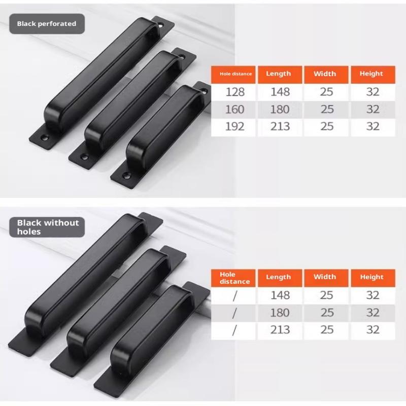 Ручки из алюминиевого сплава без сверления, ручки-наклейки для раздвижных стеклянных дверей, окон, ящиков, шкафов, для ванной комнаты