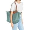 Longchamp Le Pliage Однотонная с логотипом Застежка-кнопка Молния Складная Нейлон Холст Сумка-пельмень Большая Женская сумка Шафранно-зеленый 1899089P84