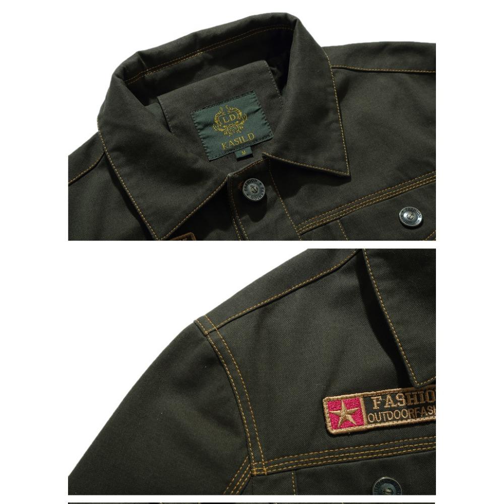 Men'S Spring And Autumn New Jacket Men'S Large Size Casual Pure Cotton Men'S Jacket