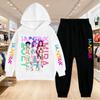 KPop Demon Hunters Children's Hoodie Set with Boys' Casual Sports Shirt and Two Tone Girls' Soft and Comfortable Pants Kid Cloth