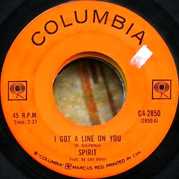 7-дюймовая пластинка SPIRIT - I Got A Line On You C42850 Columbia 1968 Канада Рок Б/У