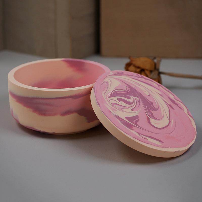 Гладкая покрытая банка, гипсовая цементная форма, полосатая чашка для свечей, силиконовая форма, зеркальная форма для капель