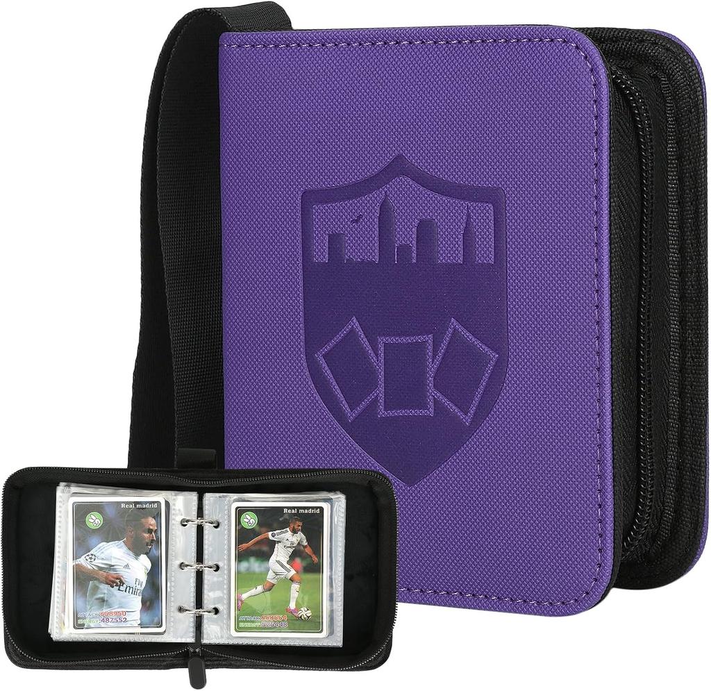 Папка для карточек на 9 карманов, премиум-папка для коллекционных карточек на молнии, двухсторонний карманный PU-переплет для коллекций 720, коллекционный альбом, папка для карточек для MTG, TCG