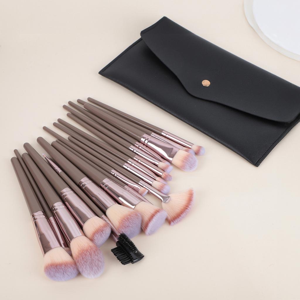 Hot-Selling Champagne Color Makeup Brush Set with Bag 10pcs 20pcs Beauty Tools Foundation Brush Eyeshadow Brush Loose Powder Gold
