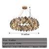 Золотая светодиодная хрустальная люстра для гостиной, спальни, отеля, виллы, круглые подвесные светильники, потолочная мебель для дома