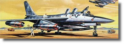 Atlantis Models Масштаб 1/91 Американский сверхзвуковой бомбардировщик Convair B-58 Hustler Пластиковая модель ATLAMCH252