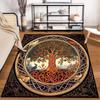 "Tree of Life Pattern Carpet with Celtic Art and Animal Motifs" Suitable for use as an anti-slip for living room bedroom sofas