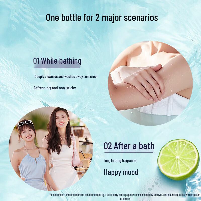 Lux Sea Salt Refreshing Bubble Shower Gel
