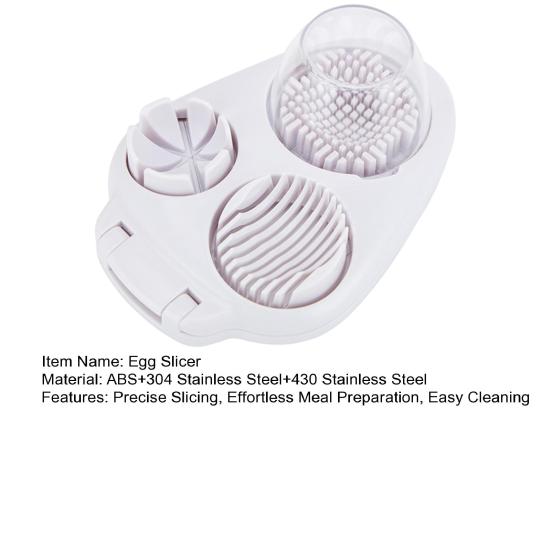 Яйцерезка для яиц вкрутую, прочная яйцерезка из нержавеющей стали, быстрое приготовление еды для клубники, грибов, винограда, вишни