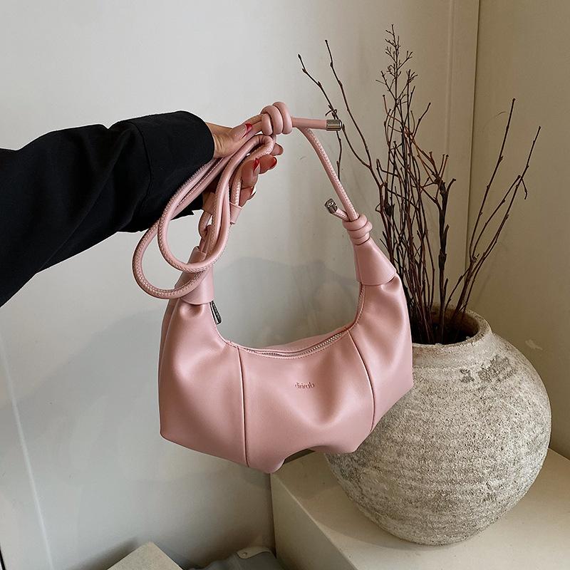 Повседневная сумка-пельмень для поездок на работу, женская, 2025, новая, модная, универсальная на плечо, плиссированная, мешковатая, сумка-мессенджер