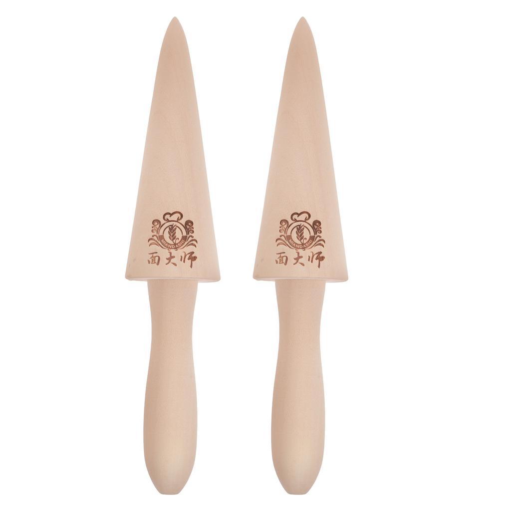 2 Pcs Cream Horn Forms Cone Mold Creami Waffle Cones Maker Home Wood Buttercream