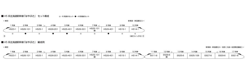 KATO Масштаб N Поезд Модель Железной Дороги Серии H5 Hokkaido Shinkansen Набор "Хаябуса" 4-вагонный Дополнительный 10-1968