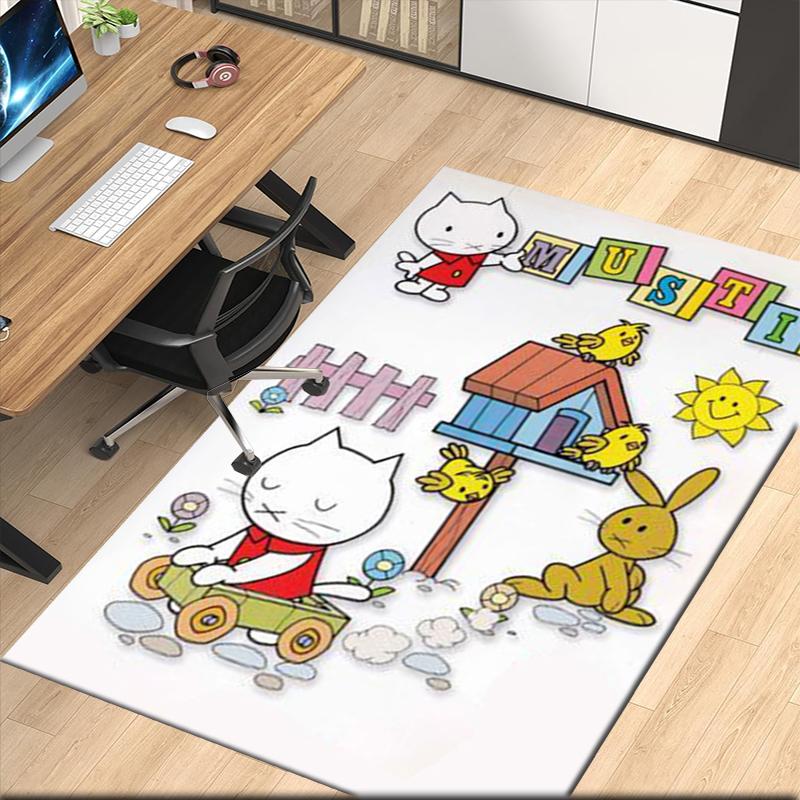 Musti Printed Carpet, for Office Chair Living Room Bedroom Kitchen Room Decor Gifts.