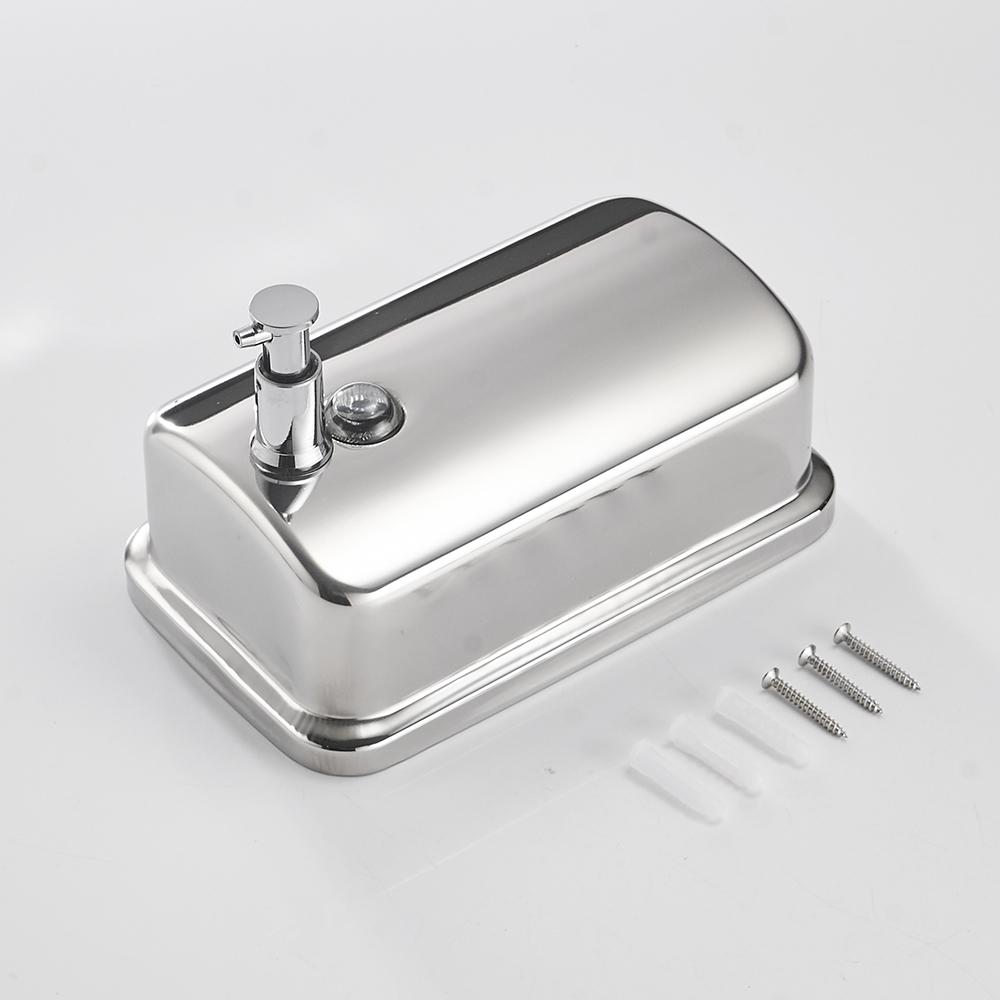 Liquid Soap Dispensers Wall Sabonet 304 Stainless Steel Wall Mounted Bathroom Liquid Hand Soap Dispenser Kitchen Fitting 18020