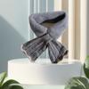 Cross Knitted Scarf Windproof Wool Collar Soft Plush Scarfs  Women Accessories