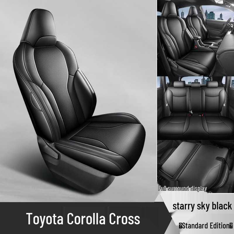 Всесезонные кожаные чехлы на сиденья для Toyota Corolla Cross 2026 года: Подушки для салона с полным покрытием