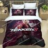 Новый комплект постельного белья Tekken 8 Односпальный Полуторный Двуспальный Queen King Размер Комплект для кровати Взрослый Детская спальня Комплекты с пододеяльником 3D Печать Игра Аниме963