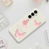 For Samsung Galaxy A17 5G Case Butterfly Pattern Printing Straight Edge TPU Phone Back Cover
