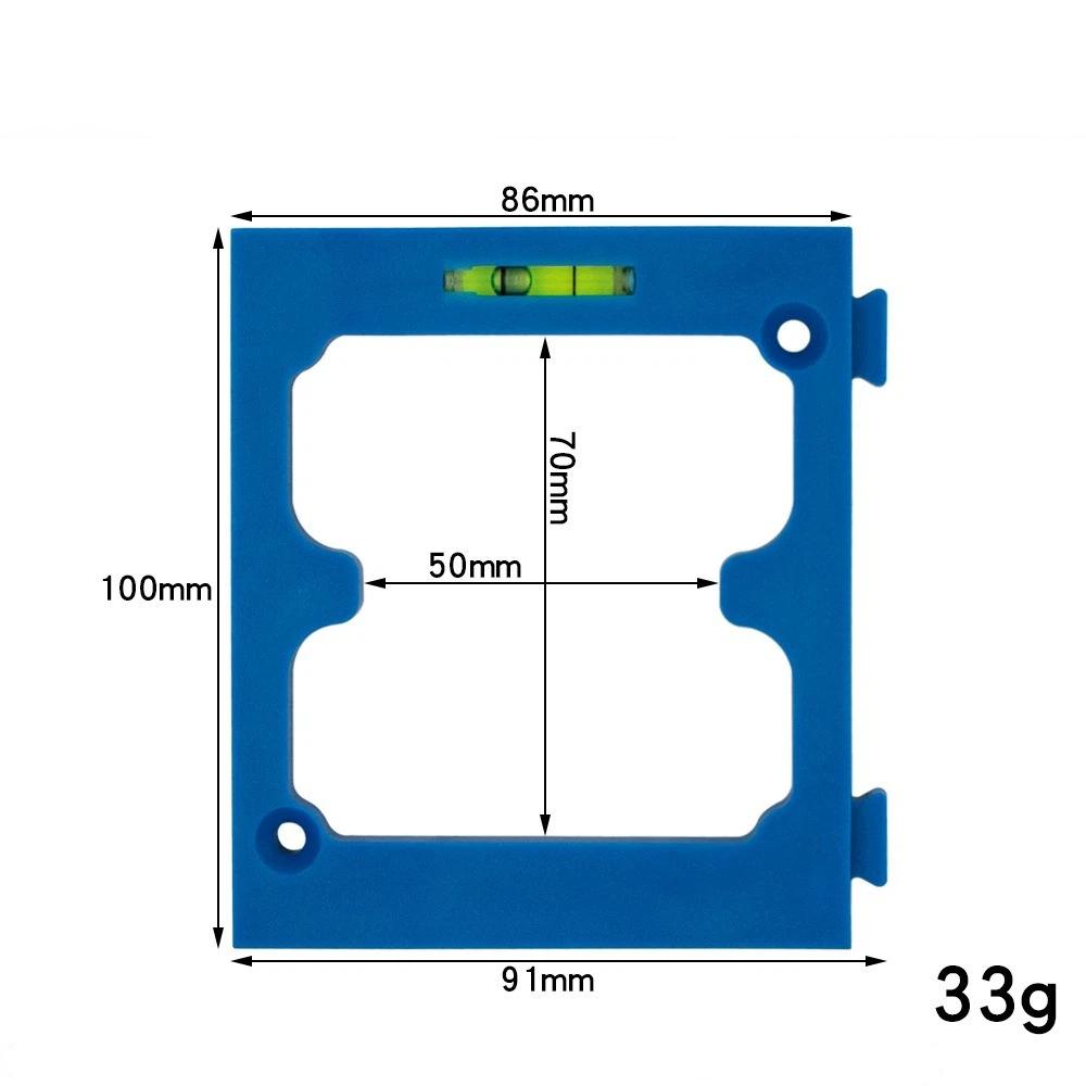 Splicable Socket Box Hole Drilling Jig With Built In Level And Router Bit For Home Renovation Woodworking
