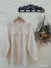 Huimei 1116 Spring New Women's Crew Neck Japanese Cotton and Linen Shirt Loose Shirt Top Cardigan Mori Women's Clothing
