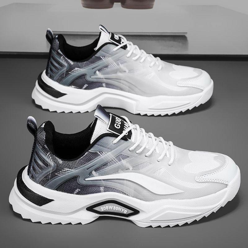 Spring Men's Shoes New Style Student Sports and Casual Teenager Mesh Daddy Versatile Trendy Shoes Breathable Shoes for Men