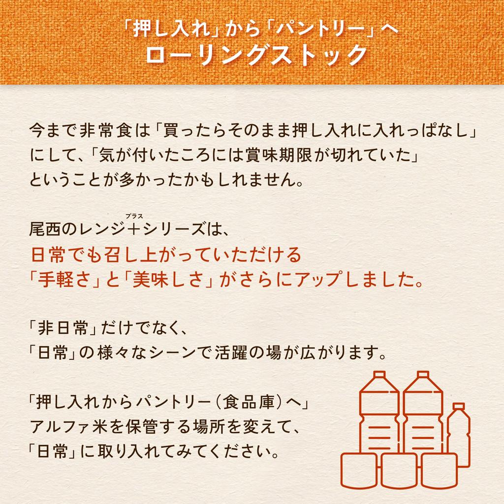 Seiko Alpha Rice Range Plus Western Set 2 Types 8 Bags Long-term Storage Emergency Food