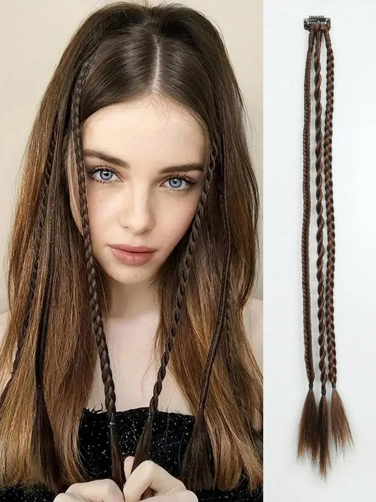 ALAN EATON 20-дюймовый синтетический парик, косы с зажимом, боксерская коса, дреды, наращивание волос на клипсе, грязные косички, боксерская коса, термостойкая