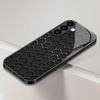 Чехол для телефона из закаленного стекла с сотовым рисунком, подходит для Samsung Galaxy S26 S25 S24 S23 S22 S20 FE/Ultra/Plus, защита от отпечатков пальцев