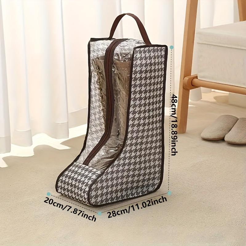 Portable Boots Storage, Tall Boots Storage Short Boots Protector Bag, Shoe Dust Bags,Shoe Sleeves for Travel,Clear Packing Organizers for Men & Women
