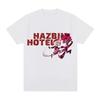 HazbinHotel Люцифер Металлическая футболка Эстетичная футболка Люцифера Морнингстара Высококачественный Люкс горячий продукт Унисекс Хлопок Оверсайз мягкая
