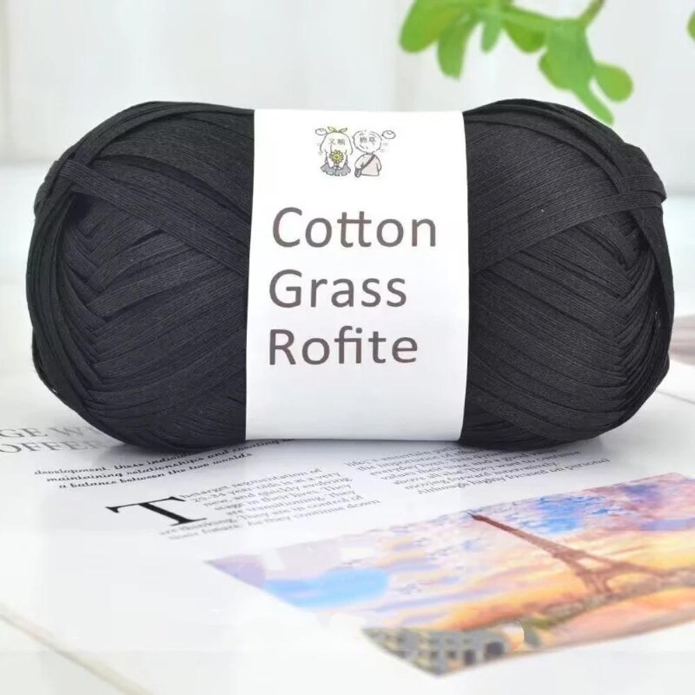 Ручная вязка Рафия Пряжа Сделай сам Вязание крючком Бумажные нити Новая Рафия Соломенная пряжа Вязание