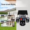 Solar-Powered 4G Auto-Tracking Outdoor Camera with Three Lenses