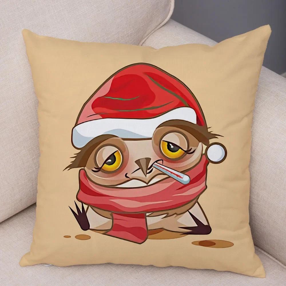 Милая мультяшная сова наволочка для кабинета офисная гостиная домашняя наволочка украшения для автомобиля