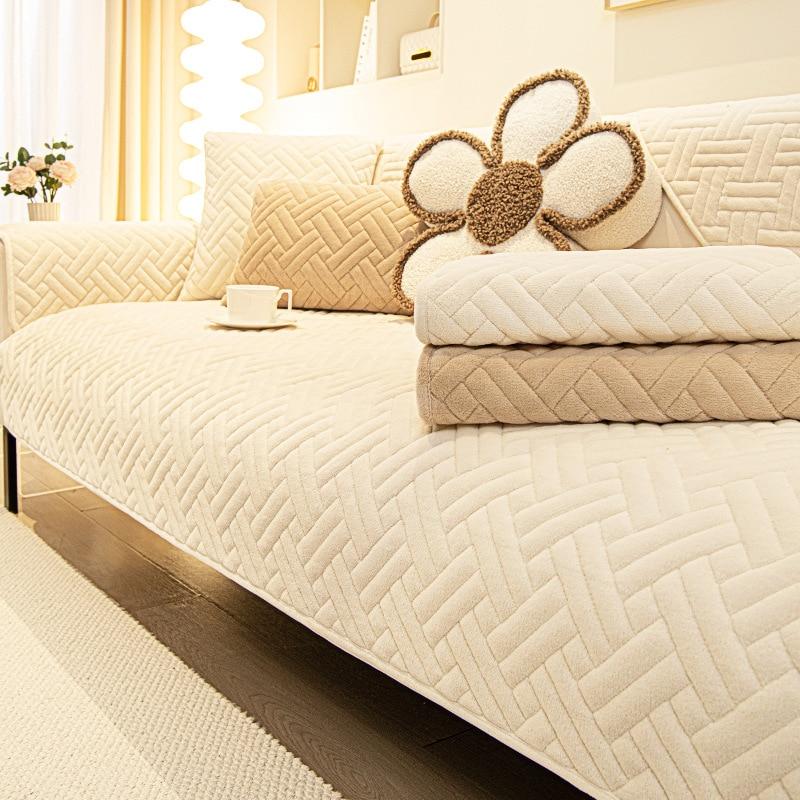 Толстые мягкие теплые чехлы для диванов, детский коврик для домашних животных, диванное полотенце, противоскользящая защита для дивана для гостиной, съемный чехол для дивана