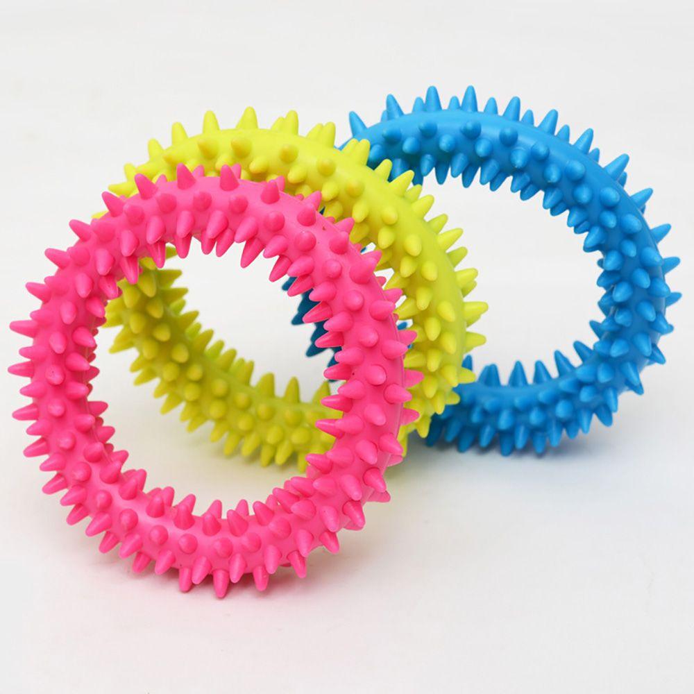 Interesting Molar Training Chew Rubber Thorn Bone Dog Toys chewing bite Teething Toy Puppy molar