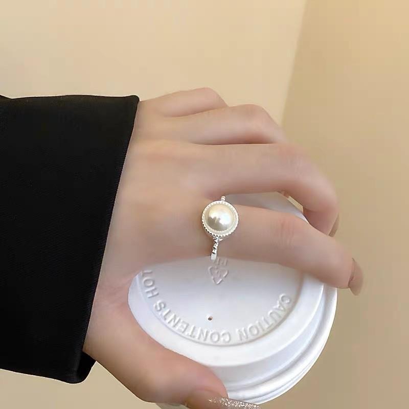 Korean Version Plain Ring Irregular 925 Sterling Silver Versatile Ring Women's Niche Ins Style Design Non-fading Combination Ring