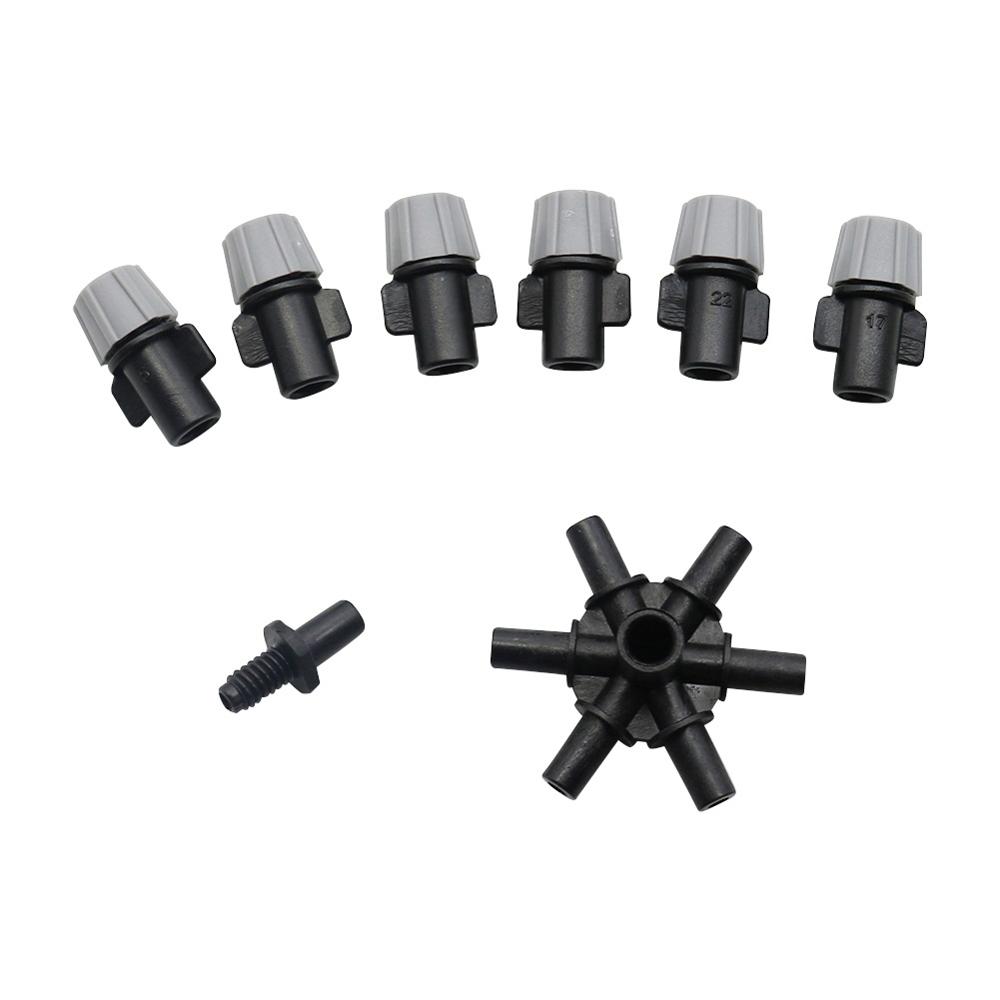 1 Pc Multi-nozzle Gray Sprinkler Garden Greenhouse Irrigation Sprayer Agriculture tools Water Fogger Cooling Misting Nozzle