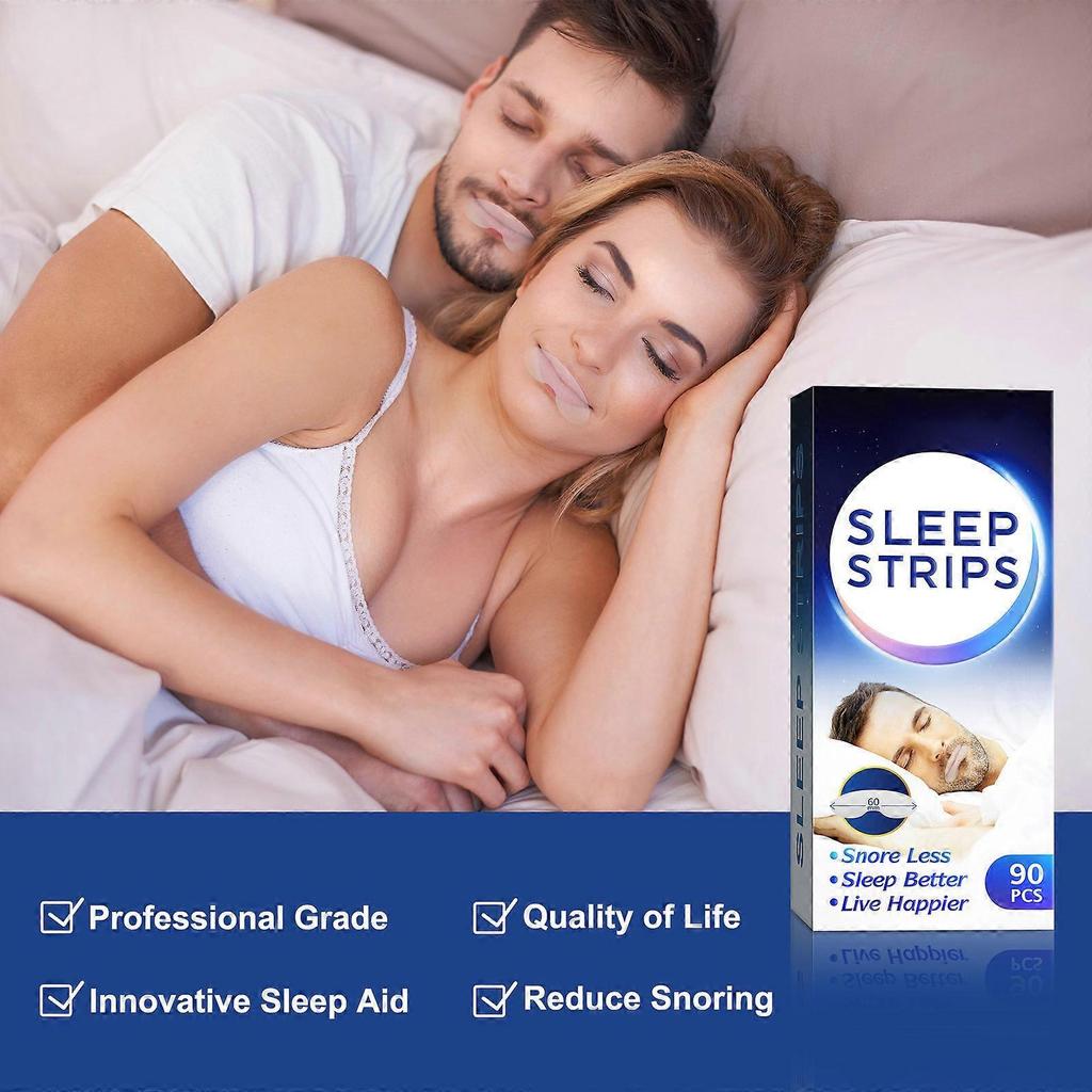 90pcs Sleep Strips Mouth Tape For Sleeping Less Mouth Breathing