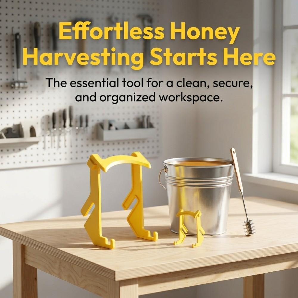 3Pcs Portable Honey Bucket Rack Plastic Beehive Frame Holder Frame Grip Holder Honey Harvesting