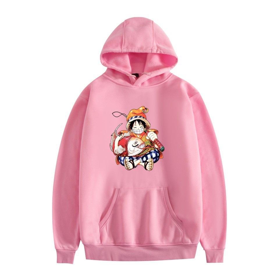 Anime peripheral printing casual hooded sweater couple