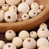 Unfinished Charms Bracelet Jewelry Making Round Balls Loose Beads Necklace Accessories Wood Beads