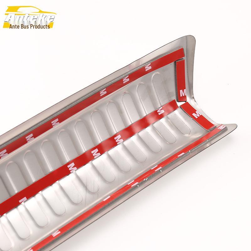 13 Santana Rear Guard Plate Bright Strip Trunk Tailgate Bumper Pedal Mod