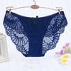 Trendy Women Underpants Low Waist Cooling Elastic Pure Color Lady Briefs for Inner Wear