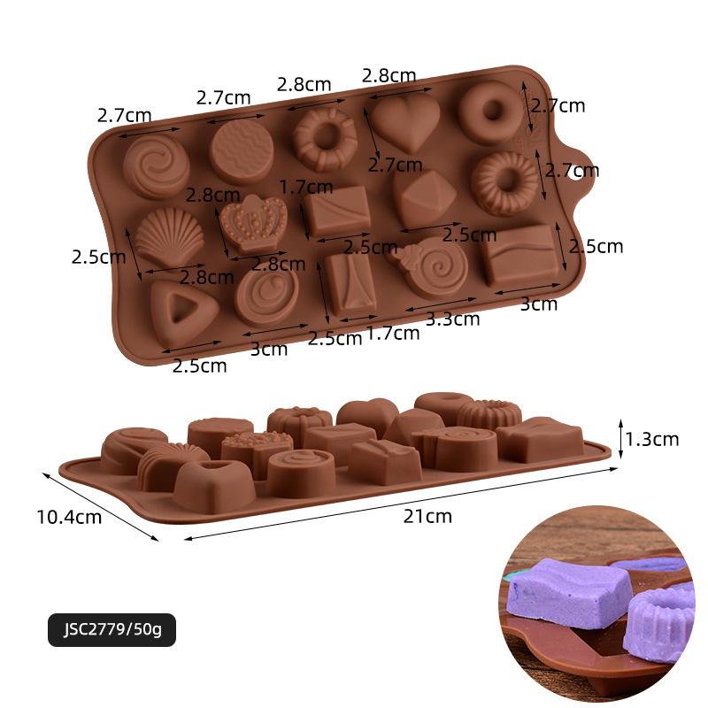 Silicone Chocolate Mold Baking Cake Pan For Pastry Bakery DIY Confectionery Tools Candy Making Accessories