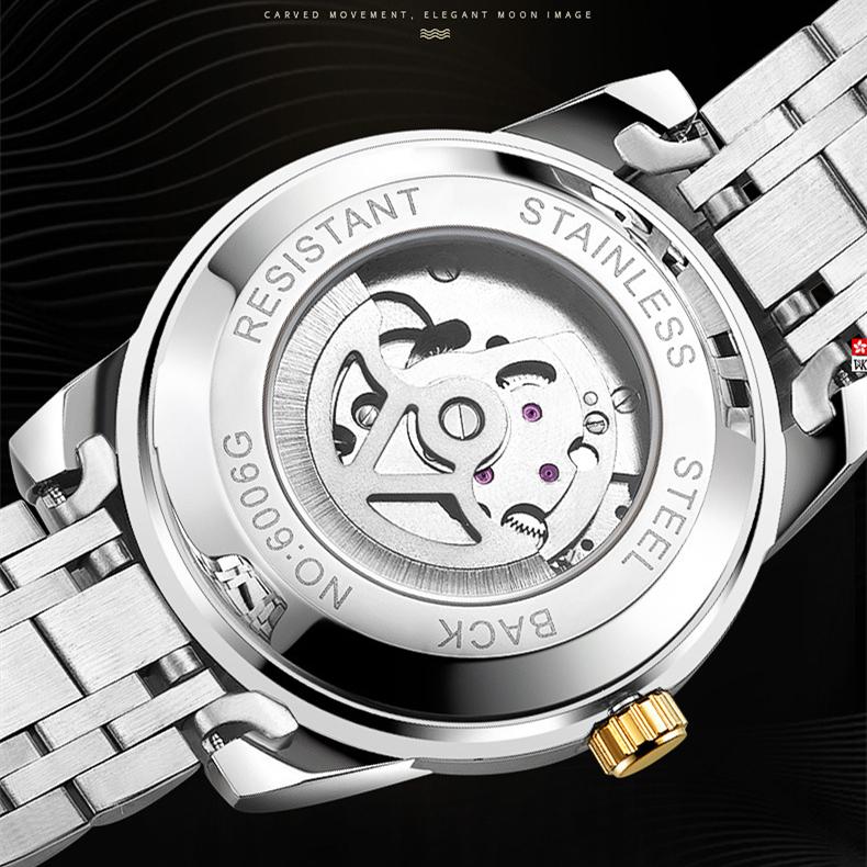 Новые роскошные мужские часы высшего бренда с коробкой, автоматические водонепроницаемые мужские механические часы