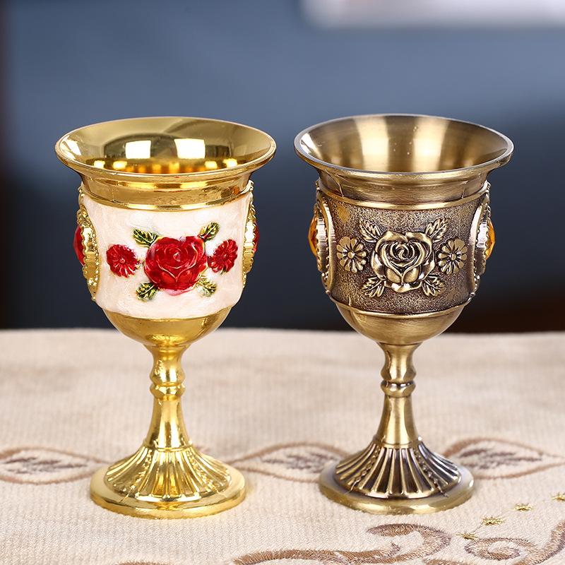 1 шт. Бокалы для вина Кофейная чашка Барная посуда Ретро Посуда для ужина Бокал Винтажный Европейский стиль Бокалы для шампанского Бокал для напитков