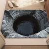 3D Коврик для пола с глубиной, Диатомовая земля, Абсорбирующий, Бездонная яма, Коврик для ванной, Нескользящий, Ковер с оптической иллюзией для декора ванной, спальни, гостиной